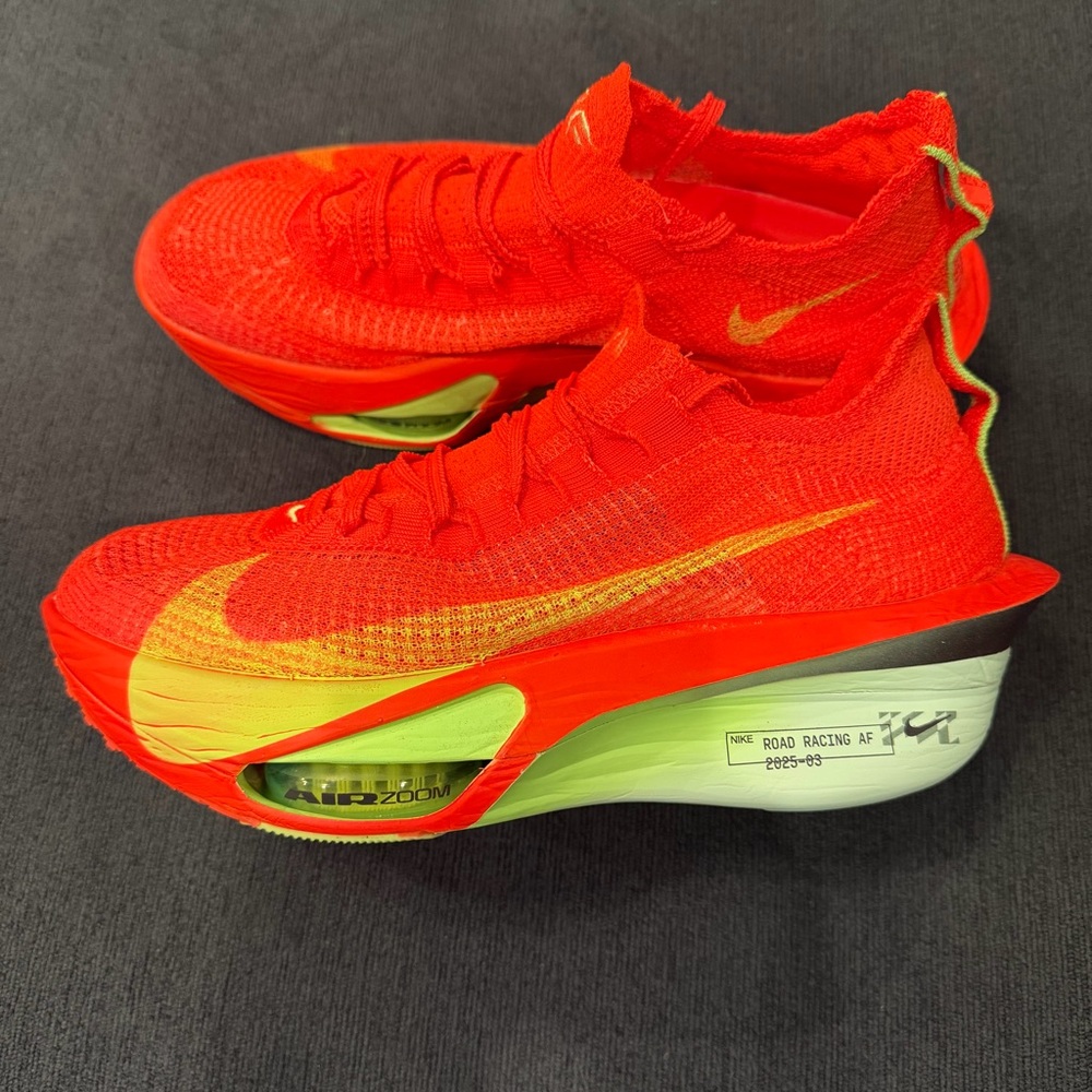Nike Air Zoom Alphafly NEXT% 3 Bright Crimson Lime Blast FD8311-600 Men’s Size 8